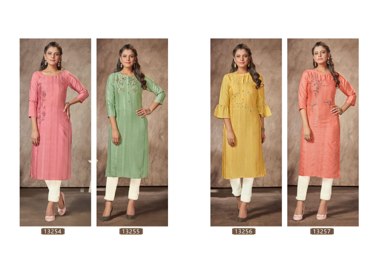 Kalaroop Cruise New Exclusive Wear Rayon Designer Kurti Collection